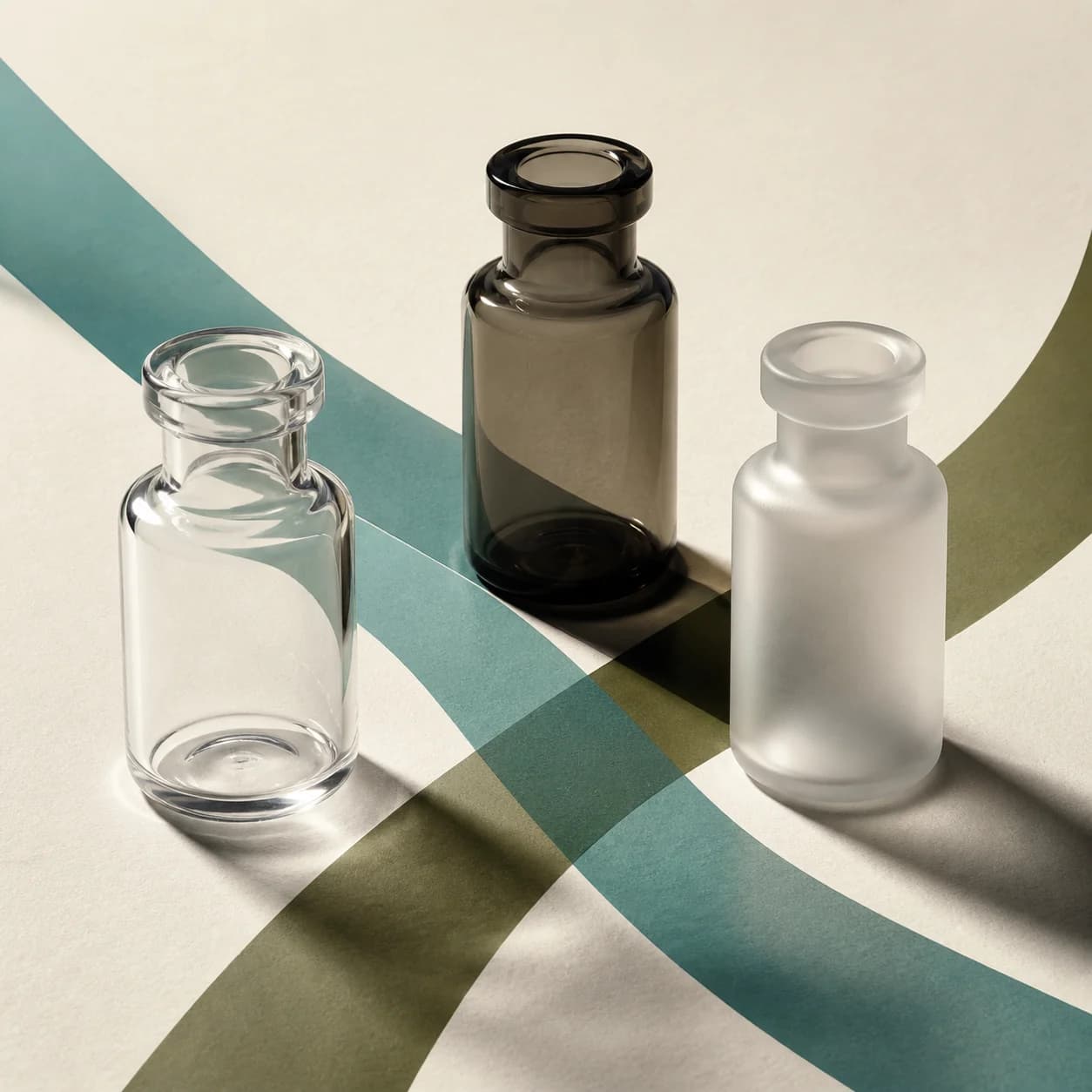 Original illustrative research-catalog still life for BPC 5mg + TB 5mg