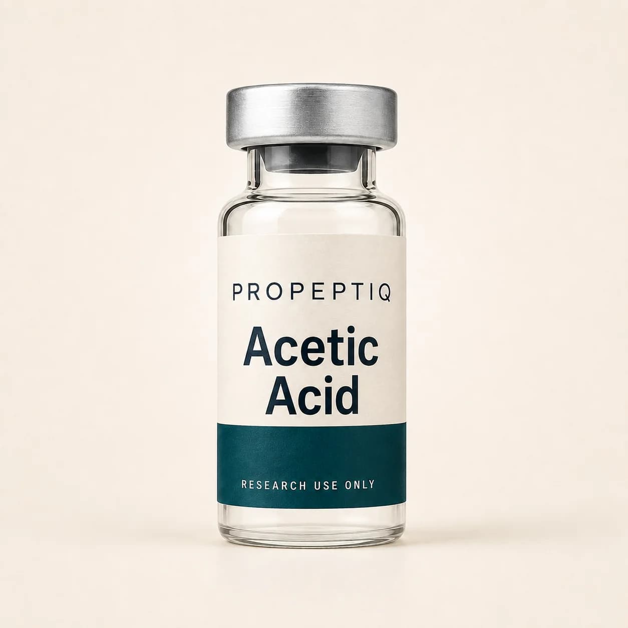 Front view of Acetic Acid
