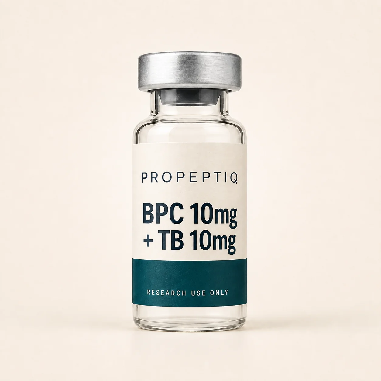 Front view of BPC 10mg + TB 10mg