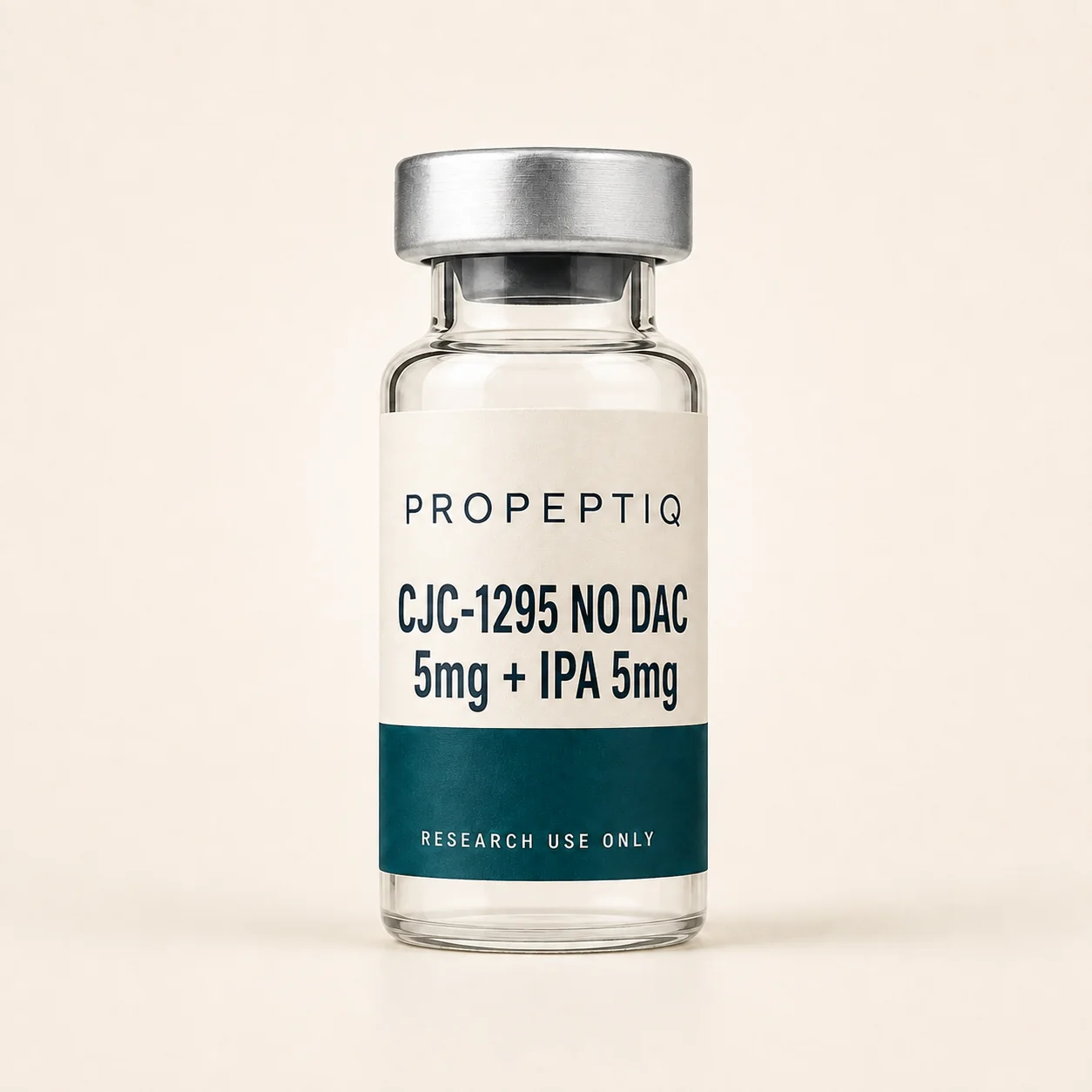 Front view of CJC-1295 NO DAC 5mg + IPA 5mg