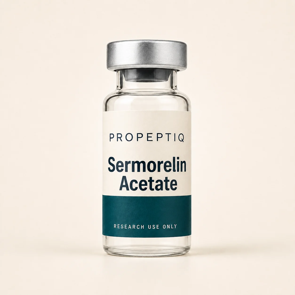 Front view of Sermorelin Acetate